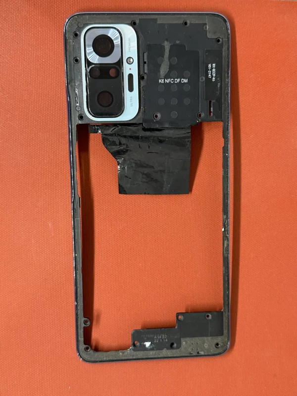 Châssis Redmi Note 10 Pro With Glass Caméra (Couleur Bleu)