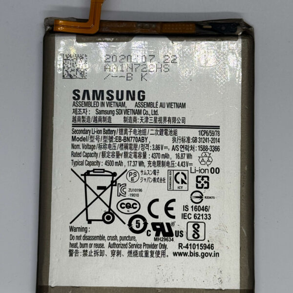 Batterie Samsung Note 10 Lite Model: EB-BN770ABY