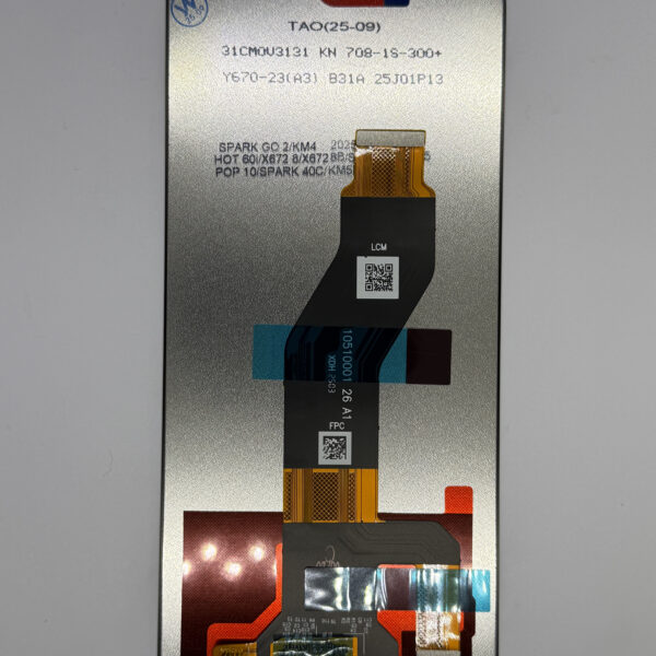 Afficheur INFINIX   HOT 60i / TECNO Spark GO 2 / SPAK 40 / SPARK 40C / POP 10 – SERVICE PACK